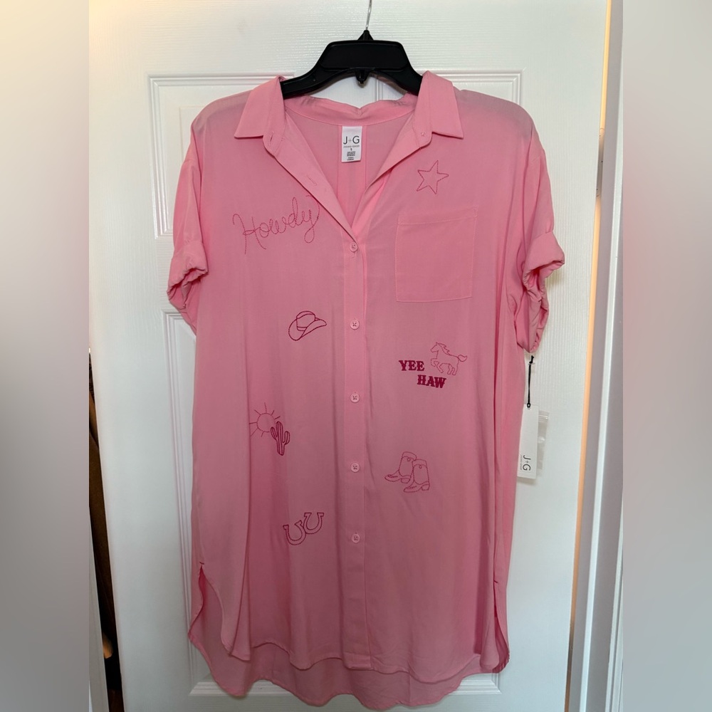 Jasmine & Ginger Pink Western Chemise